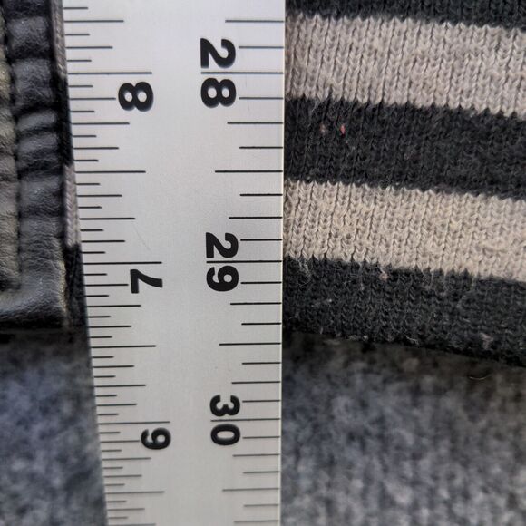 Steve & Barry's Men's Full Zip PVC Leather Varsity Jacket Black Gray XXL Baller - Picture 15 of 16